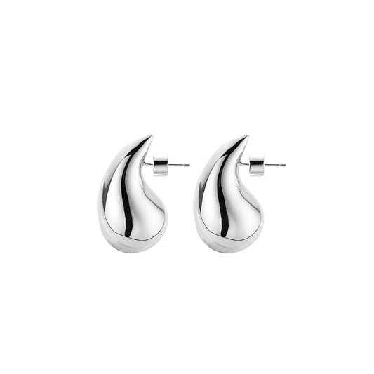 Silver Teardrop Lightweight Earrings | Tsukuba Jewelry