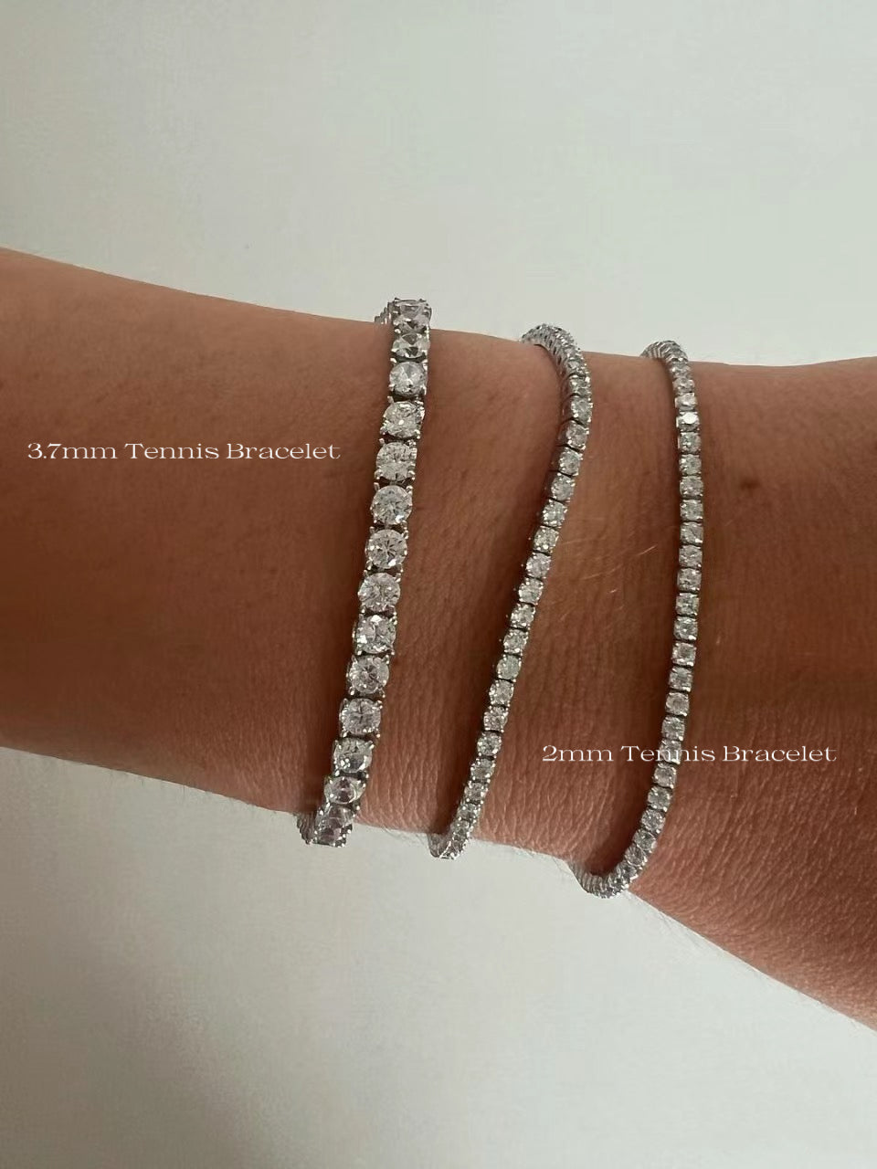 The French Open Tennis Bracelet with Brilliant Moissanite Stones | Tsukuba Jewelry