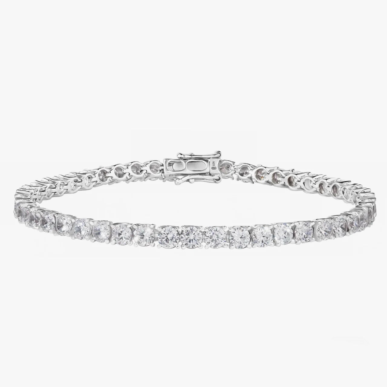 The French Open Tennis Bracelet with Brilliant Moissanite Stones | Tsukuba Jewelry